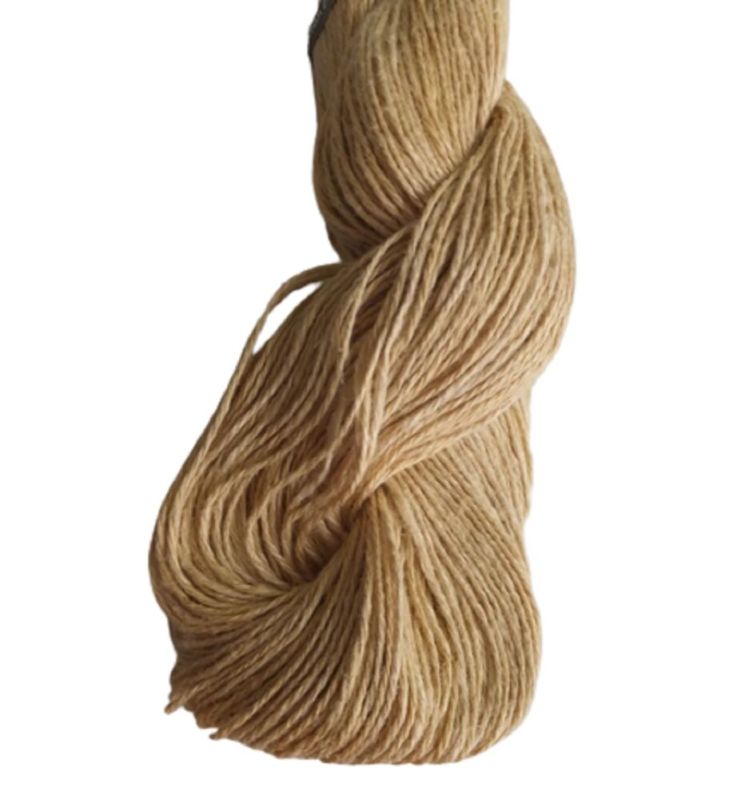 Plain Double Twist Dyed Hemp Yarn, Color : Brown