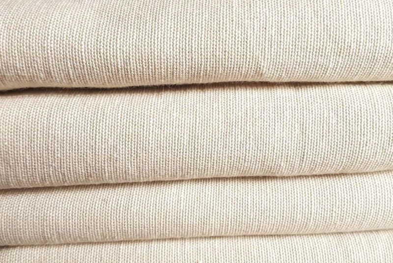 Plain Linen Bamboo Fabric, for Garments, Blazer, Jacket Coat Making, Packaging Type : Roll