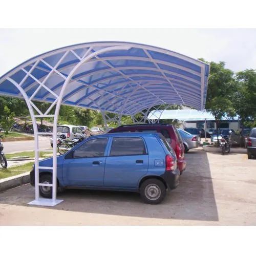 Galvanized Iron Car Parking Shed