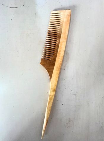 Brown Pin Tail Neem Wood Comb