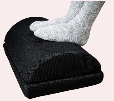 Black Plain Adjustable Foam Foot Rest, Size : Standard