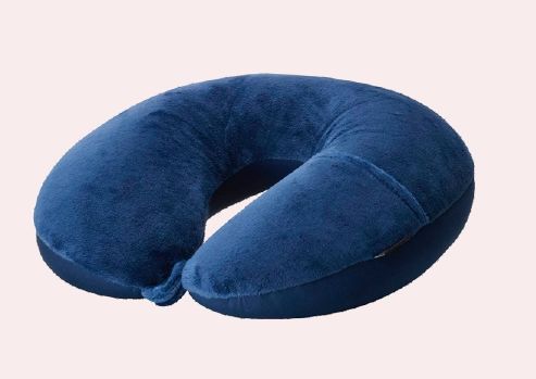 Cotton Blue Travel Neck Pillow, Size : Standard