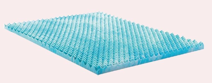 Convoluted Gel Swirl Foam Mattress Topper
