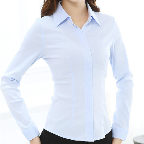 Plain Cotton Ladies Formal Shirt, Size : XL