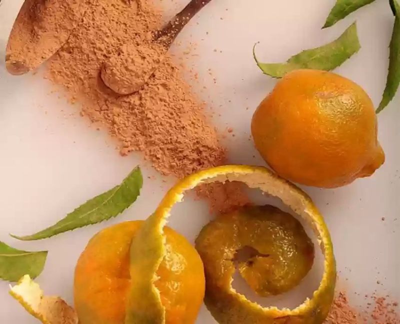 Brown Multani Mitti Orange Powder Face Pack, for Skincare