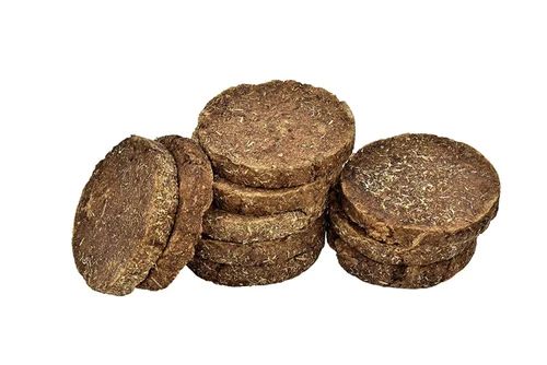 Brown Organic Cows Dung Cakes