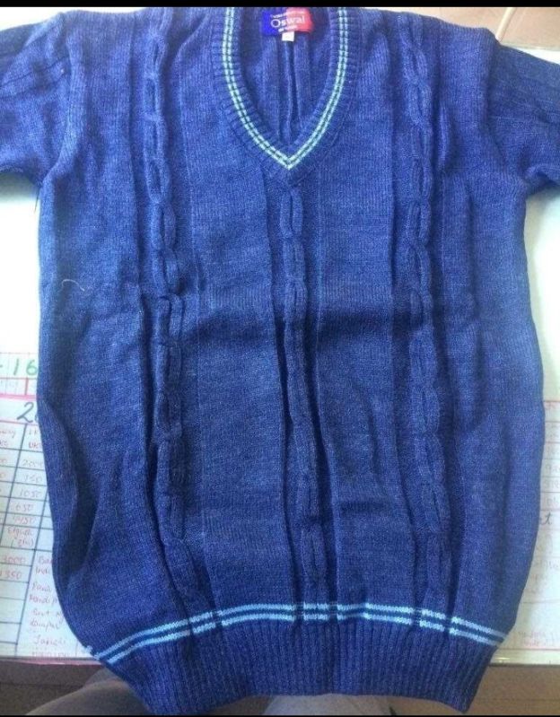 Jvg Knitwears Defodil Wool School Dress, Size : Large, Medium, Small