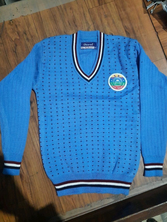 Jvgknitwears Acrylic School Sweaters, Style : Non Zipper