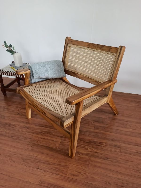 Polished Wood Rattan Chair, For Restaurant, Hotel, Home, Banquet, Color : Brown