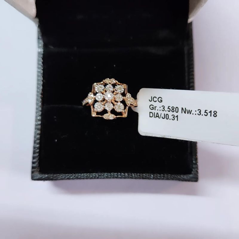 Golden JCLR16 Ladies Gold Diamond Ring