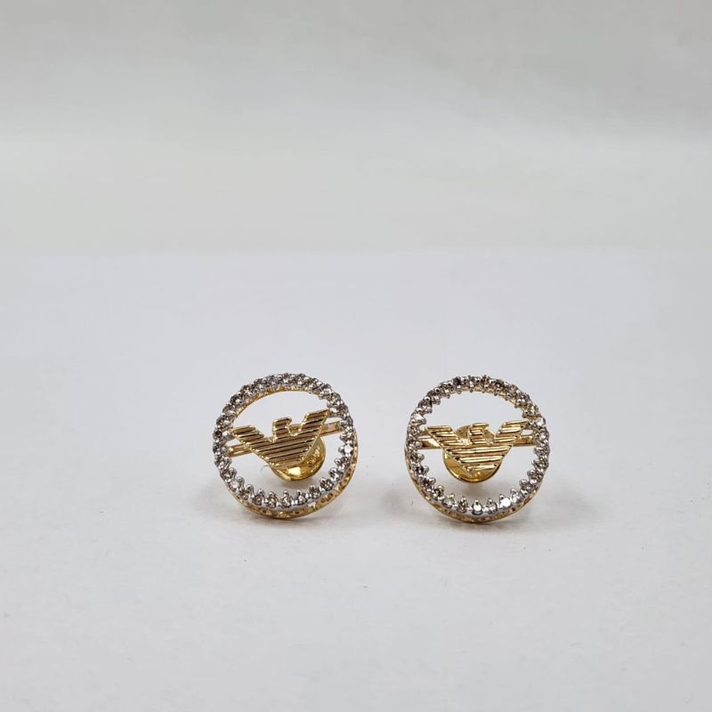 JCT8 Ladies Diamond Gold Earrings, Style : Antique