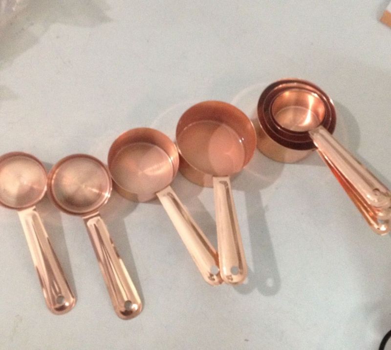 Copper Small Kitchen Measuring Cups, Size : Standard