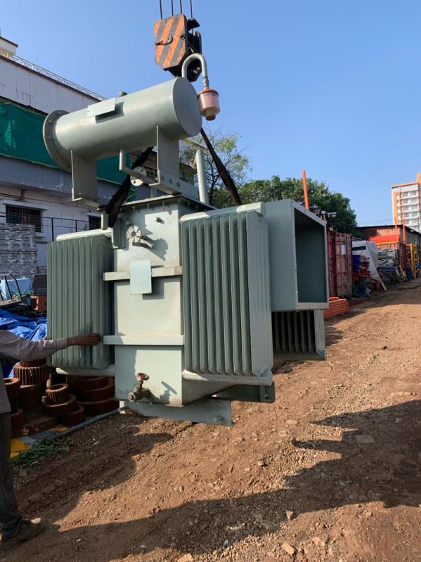 Coated Steel Plate Iron 630kva transformer, Color : Grey