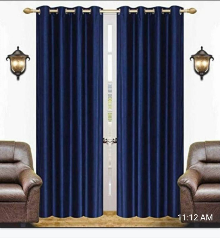 Blue Velvet Door Curtain, For Window, Hotel, Home, Length : 6 Feet, 7 Feet, 8 Feet, 9 Feet