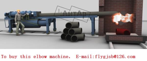 8 Inch Gas Heating Elbow Pushing Hydraulic Machine