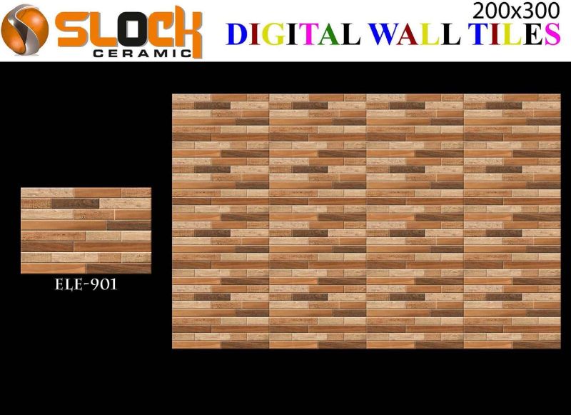 Multicolor Rectangle Ceramic Elevation Wall Tiles, For Exterior, Interior, Size : 200x300mm