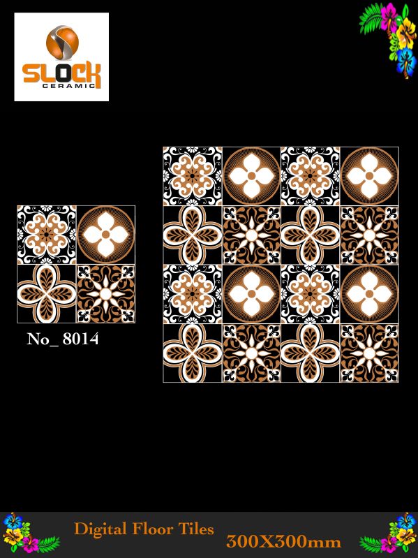 MATT FINISED Ceramic moroccan tiles 8014, for Kitchen, Interior, Exterior, Elevation, Bathroom, Size : 30X30cm