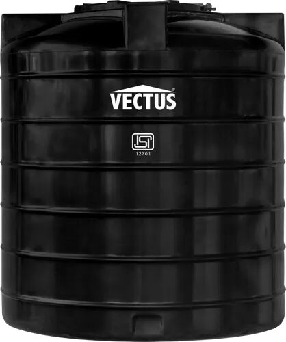 Black Plastic Vectus Water Tank, Shape : Round
