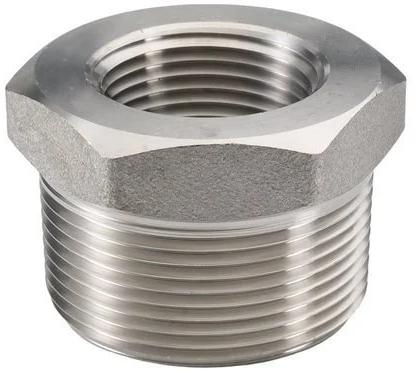Hexgonal Stainless Steel Screwed Forged Bush, For Pipe Fitting