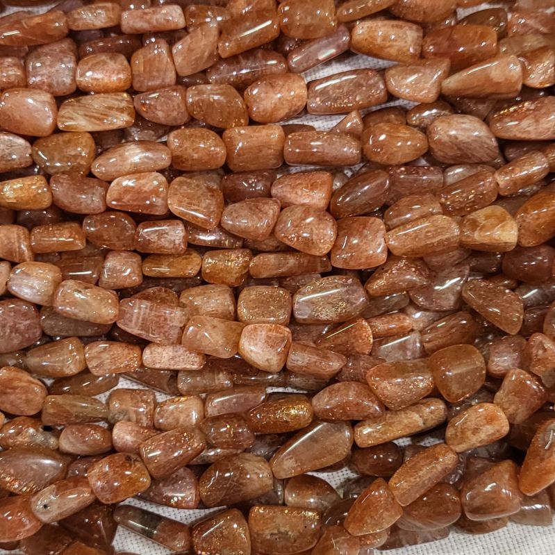 Oregon sunstone tumble beads