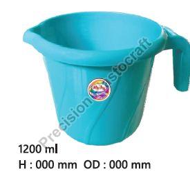 Round 1200ml Heavy Duty Plastic Mug, for Bathroom, Feature : Durable, Fine Finished, Light Weight