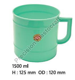1500ml Close Handle Plastic Mug, for Bathroom
