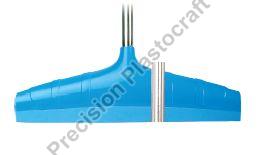 Blue Rubber 18 Inch Floor Squeegee, for Cleaning Use, Handle Material : Stainless Steel