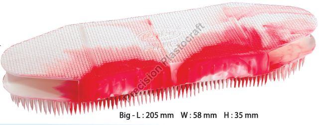 Red Big LDPE Rin Washing Brush, for Cloth Cleaning, Bristle Style : Single Sided
