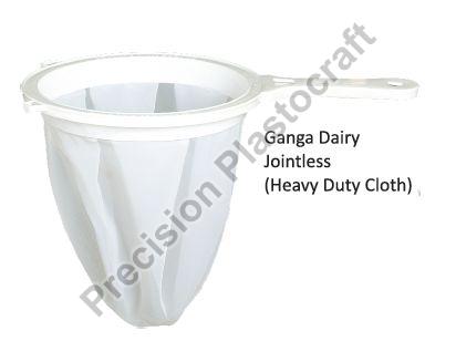 Ganga Dairy Jointless Milk Strainer, Handle Material : Plastic