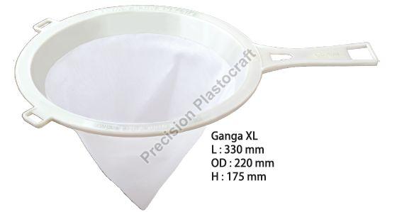 Ganga XL Water and Milk Strainer, Handle Material : Plastic