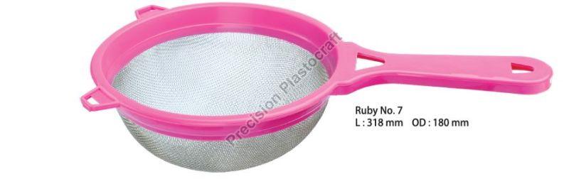 No. 7 Ruby Juice Strainer, Handle Material : Plastic