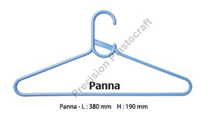 Blue Plain Coated Plastic Panna Cloth Hanger, For Home, Style : Modern