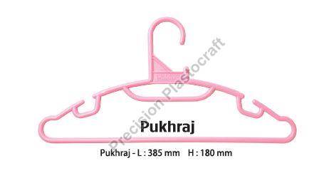 Pink Plain Coated Plastic Pukhraj Cloth Hanger, for Home, Style : Modern