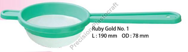 No. 01 Ruby Gold Tea Strainer, Size : L:190, OD : 78 Mm