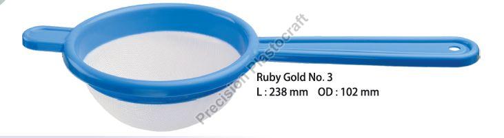 No. 03 Ruby Gold Tea Strainer, Size : L:238 Mm, OD : 102 Mm