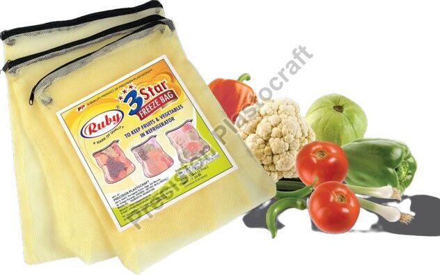 Ruby Yellow 3 Star Freeze Bag, for Food Packaging