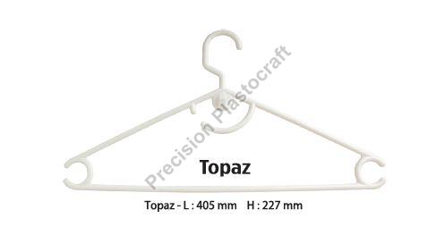 White Plastic Plain Topaz Cloth Hanger, For Home, Style : Modern