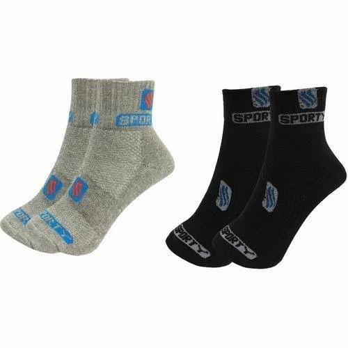 Cotton Sports Ankle Length Socks, Size : All Sizes
