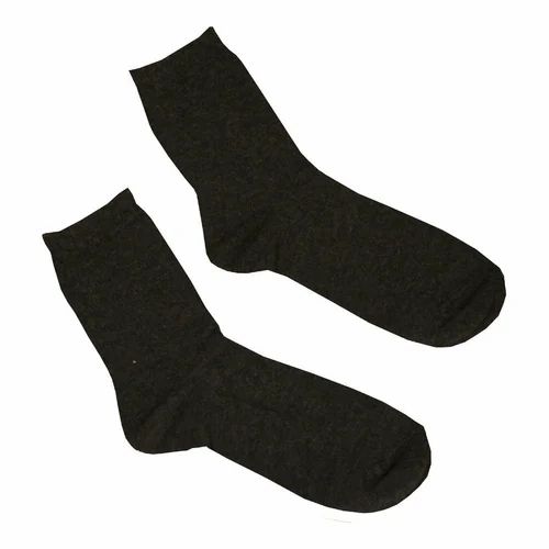 Mens Black Full Length Socks, Size : All Sizes