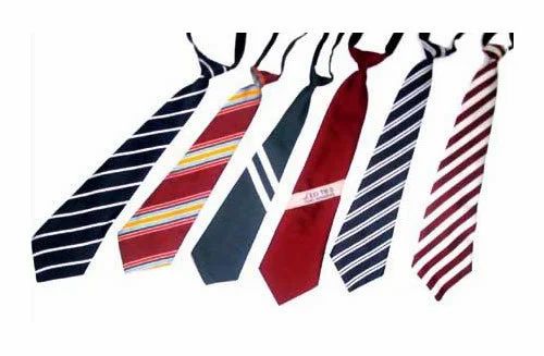 Checked school tie, Size : Multisizes