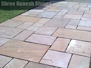 Polished Natural Autumn Brown Paving Stone, Size : 12x12ft, 12x16ft, 18x18ft, 24x24ft