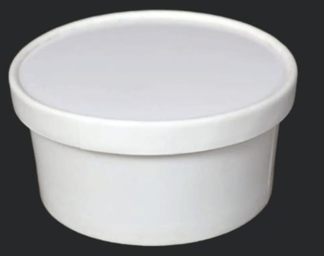 250 ml Disposable White Paper Food Containers
