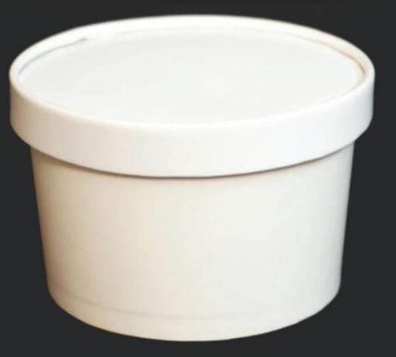 350 ml Disposable White Paper Food Containers