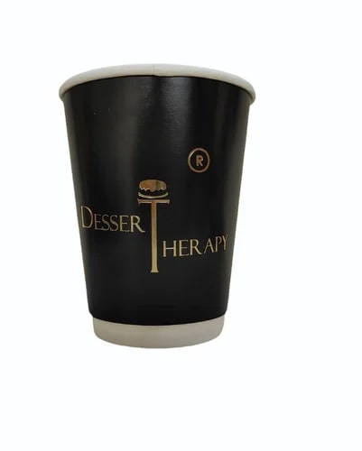 Golden Foiling Printed Paper Coffee Cups