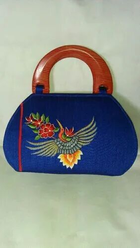 Embroidered Silk Handbag, Feature : Durable, High Quality, Stylish