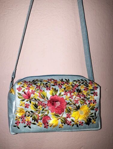 Multicolor Cotton Canvas Fancy Embroidered Tote Bags, Occasion : Casual Wear