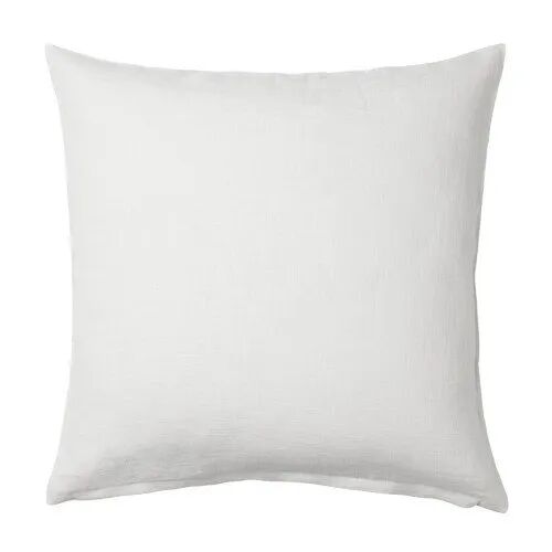 Square White Plain Cotton Cushion, for Hotel, Home, Size : 16x16inch