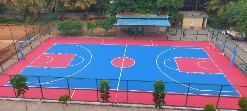 Acrylic Synthetic Basketball Court Flooring, Size : 45x45inch