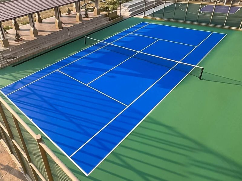 Tennis Court Acrylic Synthetic Flooring, Size : 45x45inch