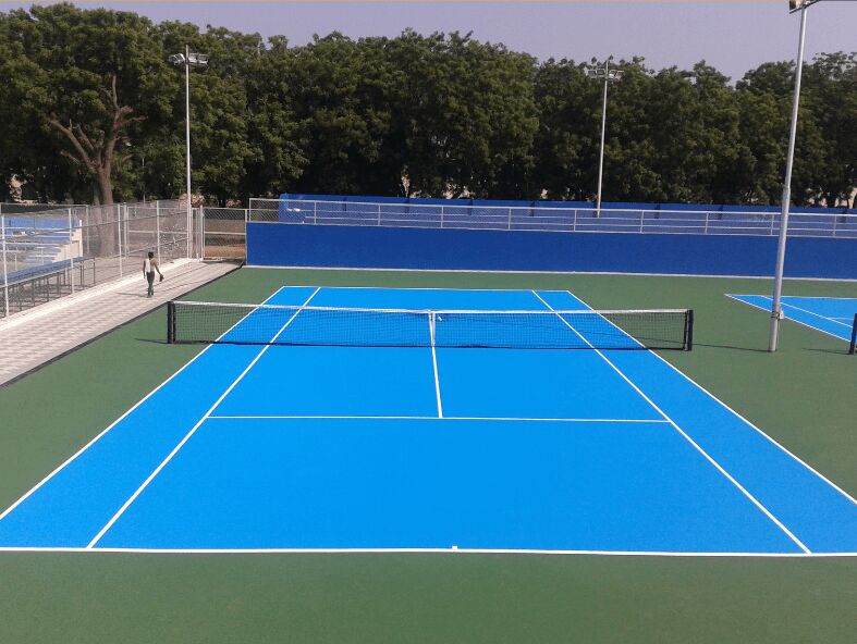 Green Synthetic Tennis Court Flooring